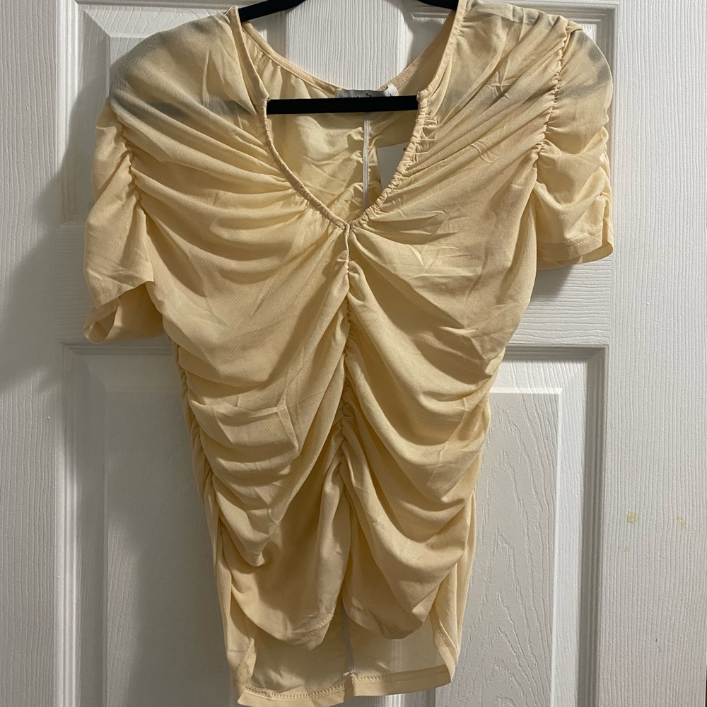 Sheer Rouged Top
